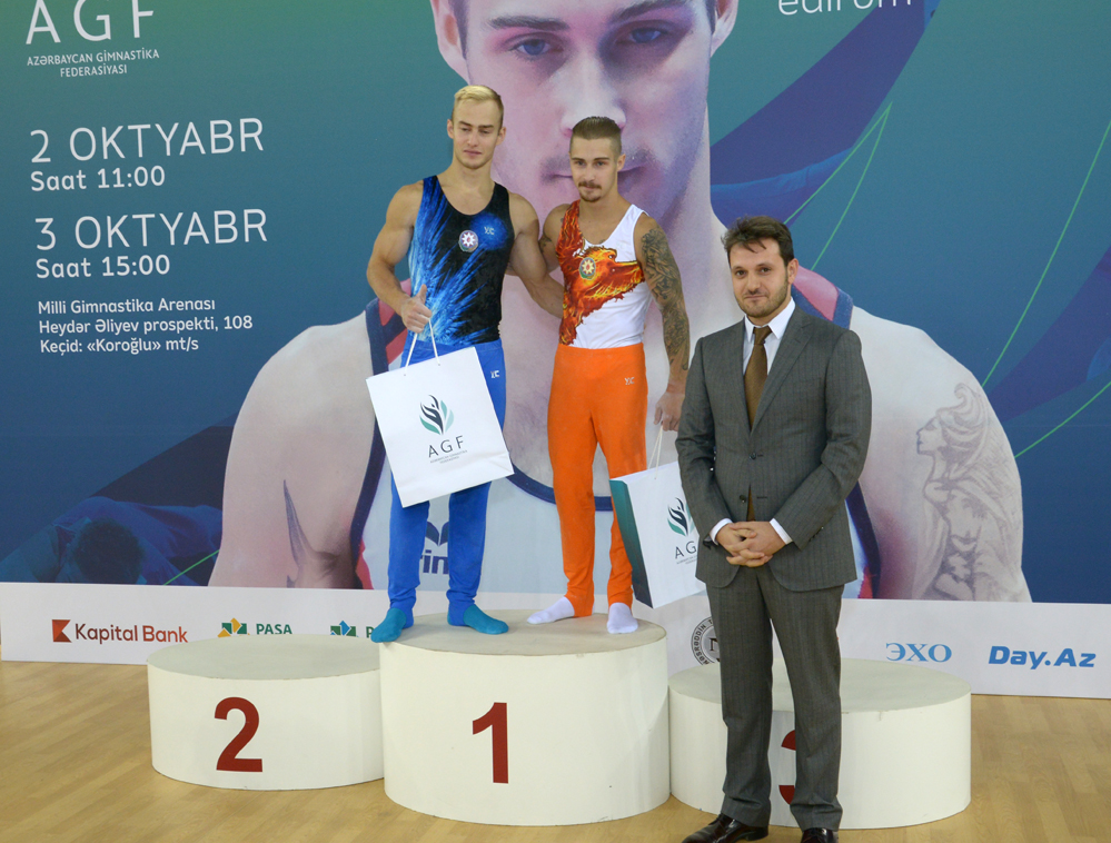 В Баку прошло награждение победителей по мужской спортивной гимнастике (ФОТО)