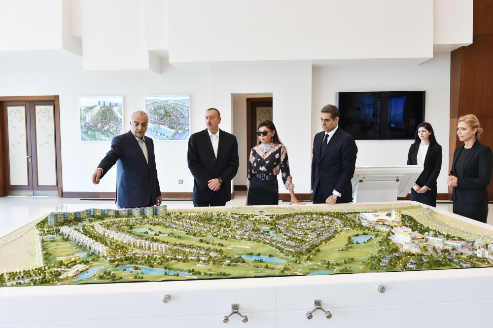 Президент Ильхам Алиев  и его супруга приняли участие в открытии комплекса Международной школы SABIS Sun и Гольф-клуба