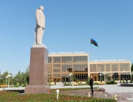 Президент Азербайджана прибыл в Уджарский район (ФОТО) - Gallery Thumbnail