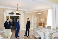 Президент Ильхам Алиев ознакомился с условиями, созданными в придорожном центре отдыха в Уджаре (ФОТО)