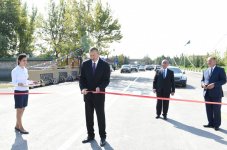 Prezident İlham Əliyev Göyçay-Ucar avtomobil yolunun açılışını edib (FOTO)