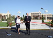 Azerbaijani president attends opening of Ujar Youth Center