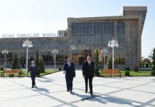 Azerbaijani president attends opening of Ujar Youth Center