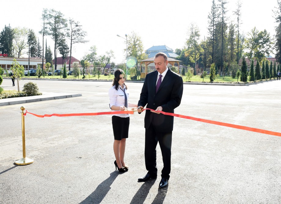 President Aliyev attends opening of new building of Ujar district Central Hospital