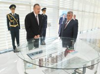 Ilham Aliyev reviews Flag Square in Goychay (PHOTO)