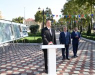President Aliyev attends ceremony to pump drinking water to Goychay city (PHOTO)