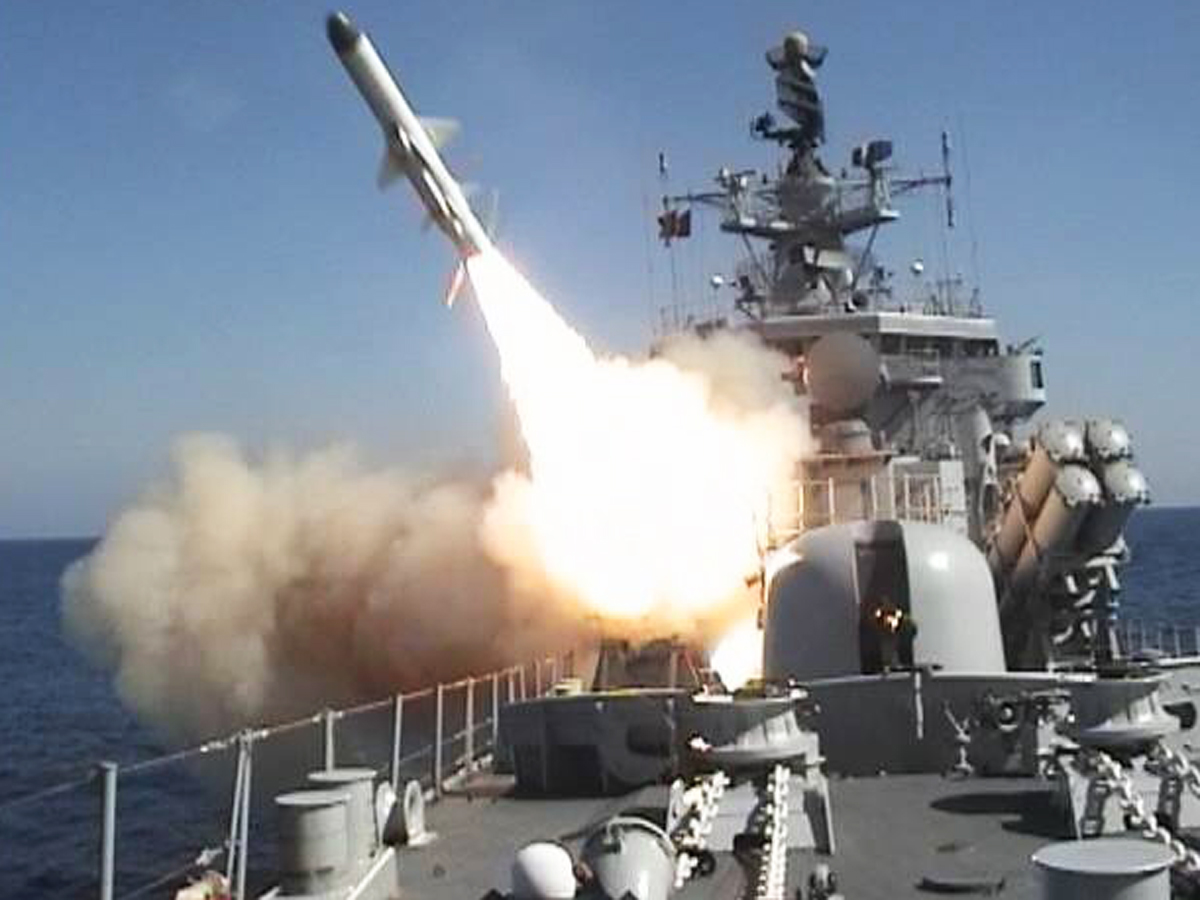 Shelling of targets in Syria by Russian warships (VIDEO)