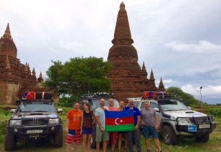 Автомобильный тур по миру, в котором представлен Азербайджан, достиг Мьянмы