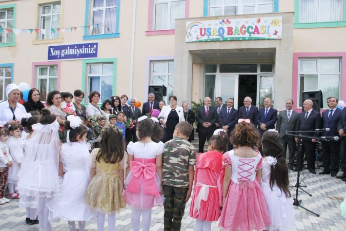 В Агдаме сдан в эксплуатацию ясли-детский сад, возведенный по инициативе Фонда Гейдара Алиева (ФОТО)