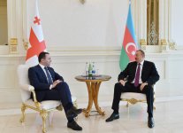 Президент Ильхам Алиев принял премьера Грузии - Gallery Thumbnail