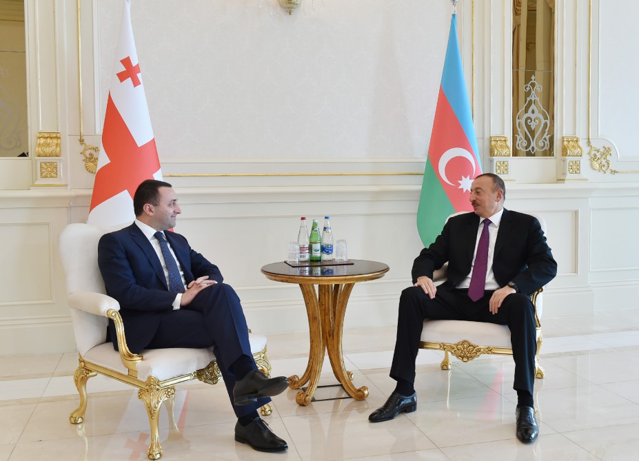 President Ilham Aliyev receives Georgian PM