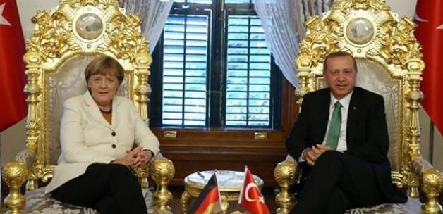 Cumhurbaşkanı Erdoğan'ın, Almanya Başbakanı Merkel'i kabulü başladı