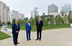 Prezident İlham Əliyev Bakıda yeni salınan yolların, parkların, yenidən qurulan küçə və prospektlərin açılışında iştirak edib (FOTO)