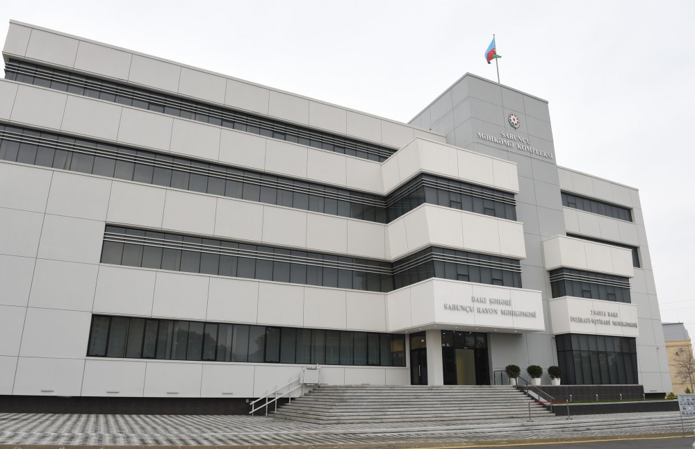 President Aliyev attends opening of Sabunchu Court Complex