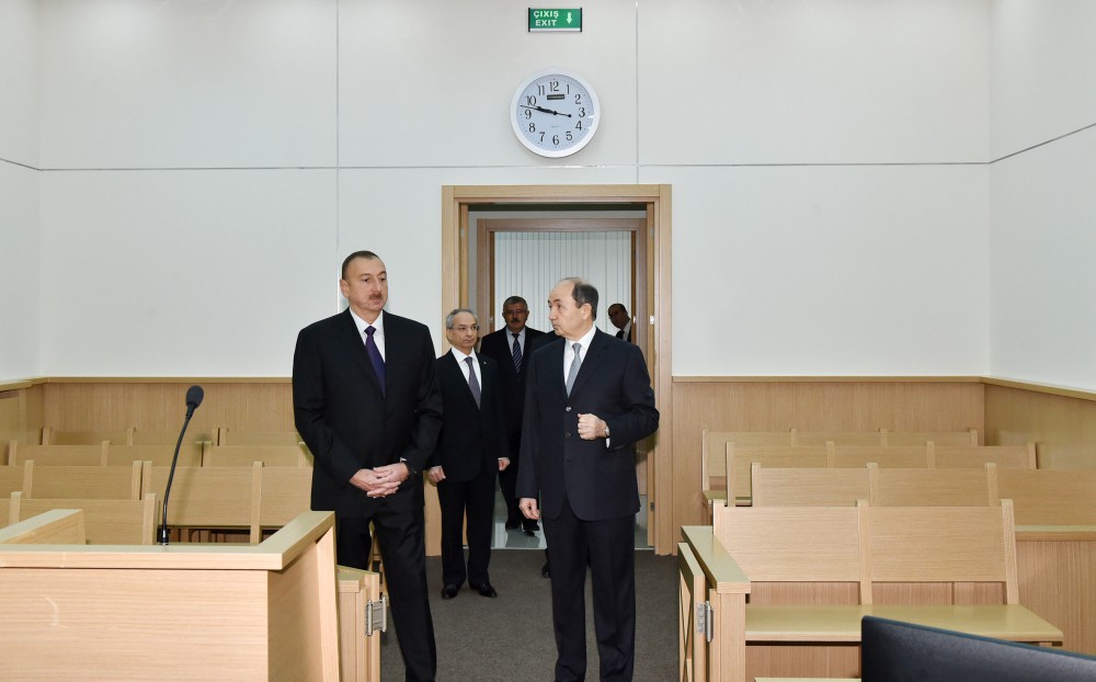 Президент Ильхам Алиев принял участие в открытии Сабунчинского судебного комплекса (ФОТО)