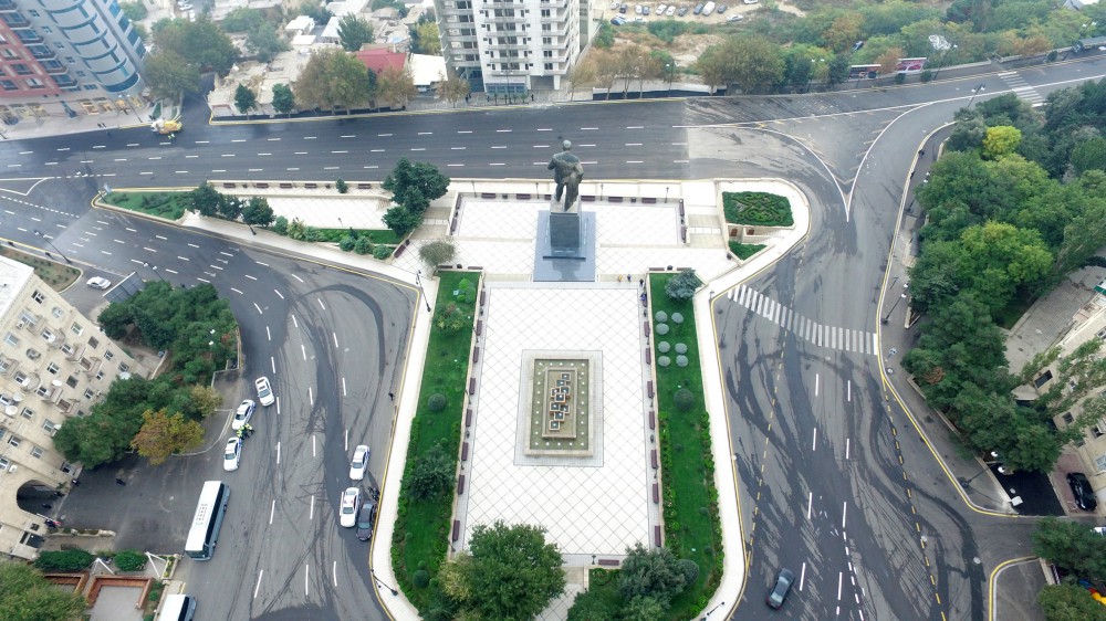 President Aliyev attends opening of new roads, parks, reconstructed streets in Baku