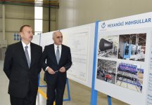 Президент Ильхам Алиев принял участие в открытии завода технического оборудования в Сумгайыте - Gallery Thumbnail