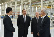 Prezident İlham Əliyev Sumqayıtda texniki avadanlıqlar zavodunun açılışında iştirak edib (FOTO) (ƏLAVƏ OLUNUB)