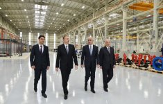 Президент Ильхам Алиев принял участие в открытии завода технического оборудования в Сумгайыте