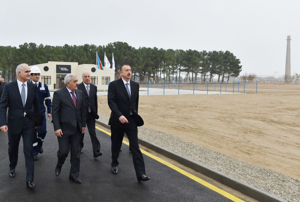 President Aliyev participates in groundbreaking ceremony of High Density Polyethylene Plant in Sumgayit