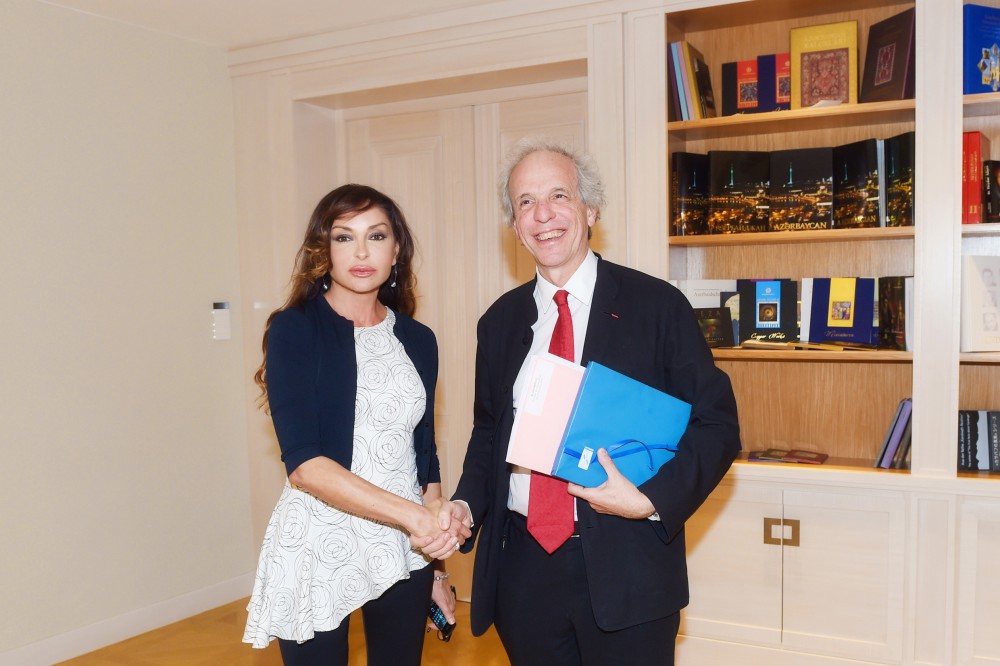 Первая леди Азербайджана встретилась с президентом Страсбургского университета - Gallery Image