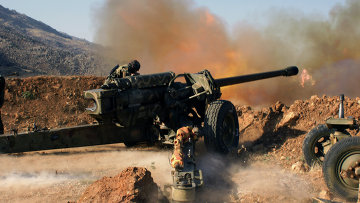 Сирийская армия ведет артподготовку перед наступлением