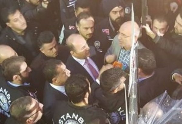 İpek Medya binası önünde polis müdahalesi
