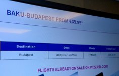 "WizzAir" gələn ildən Bakıdan Budapeştə mütəmadi reyslər həyata keçirəcək (ƏLAVƏ OLUNUB) (FOTO)