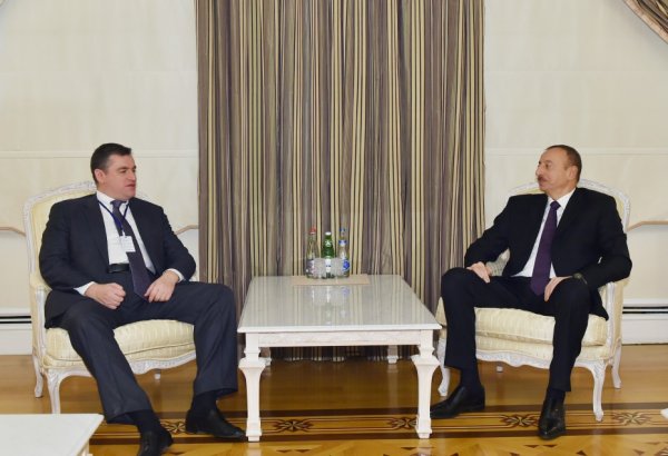President Aliyev receives chairman of Russian State Duma Committee