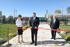 Azerbaijani president attends opening of 160-seat orphanage kindergarten in Shaki