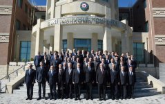 Azerbaijani president attends opening of new administrative building of Shaki Court Complex