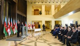 Presidents of Azerbaijan, Georgia make statements for press
