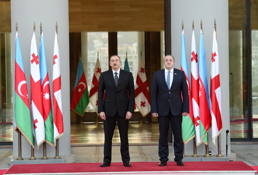 Official welcoming ceremony held in Tbilisi for President Ilham Aliyev