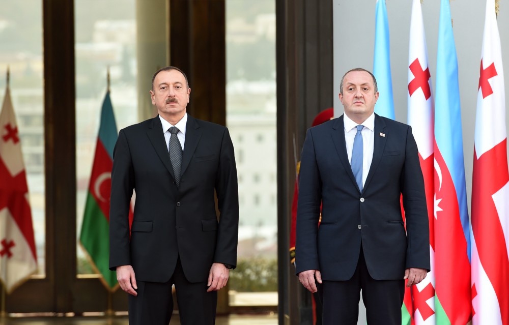 Official welcoming ceremony held in Tbilisi for President Ilham Aliyev