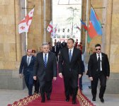 Prezident İlham Əliyev Gürcüstan parlamentinin sədri ilə görüşüb (FOTO)