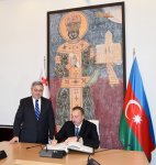 Prezident İlham Əliyev Gürcüstan parlamentinin sədri ilə görüşüb (FOTO) - Gallery Thumbnail