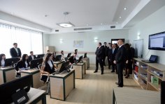 Azerbaijani, Georgian presidents visit "Tea house" training center in Marneuli