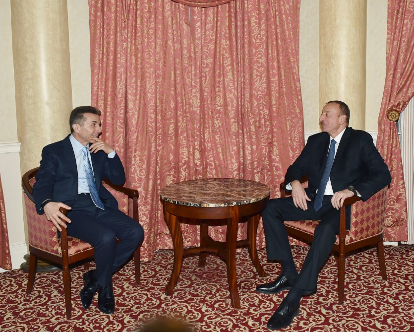 Azərbaycan Prezidenti İlham Əliyev Gürcüstanın sabiq Baş naziri ilə görüşüb (FOTO)