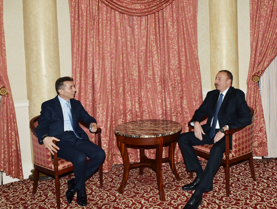 Azərbaycan Prezidenti İlham Əliyev Gürcüstanın sabiq Baş naziri ilə görüşüb (FOTO)