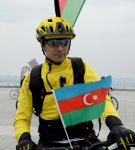 Azerbaycan'da ‘Devlet Bayrağı Günü’ biskilet turu yapıldı