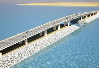 Завершается строительство нового моста в поселок Пираллахи (ФОТО, ВИДЕО)