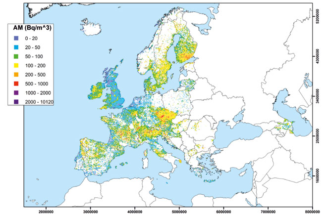 Azərbaycan Avropanın radon qazı xəritəsinə daxil edilib