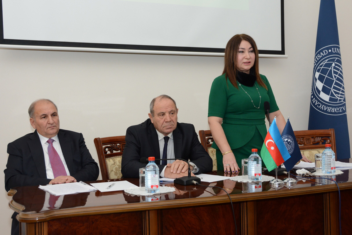 UNEC-də Yeni Azərbaycan Partiyasının yaranmasının 23-cü ildönümü qeyd edilib (FOTO) - Gallery Image