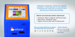 Parabank E manat terminalları ilə borcu müştərilərinə ödəmə imkanı verir