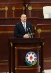 President Aliyev attends first session of new parliament (PHOTO)