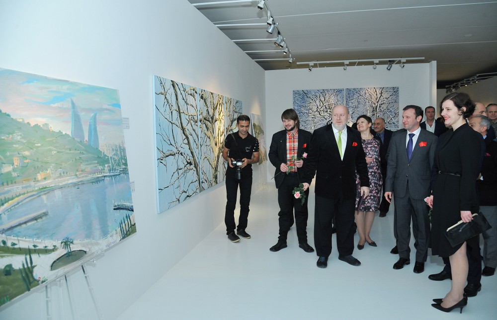 Heydar Aliyev Foundation VP attends Latvian artists’ exhibition