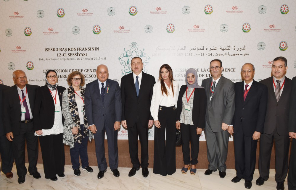 President Aliyev, his spouse attend opening of session of ISESCO conference