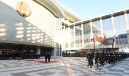 В Минске состоялась церемония официальной встречи Президента Ильхама Алиева (ФОТО)