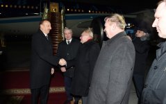 Prezident İlham Əliyev Belarusa rəsmi səfərə gəlib (FOTO)