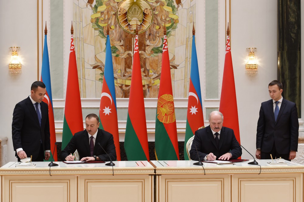 Azərbaycan və Belarus 4 sənəd imzaladılar (FOTO)